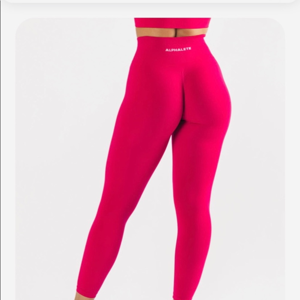 Hot pink alphalete amplify leggings